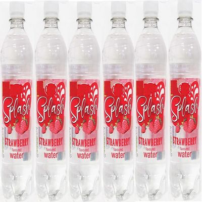Splash Strawberry Flavoured Water, 500ml, Pack of 6