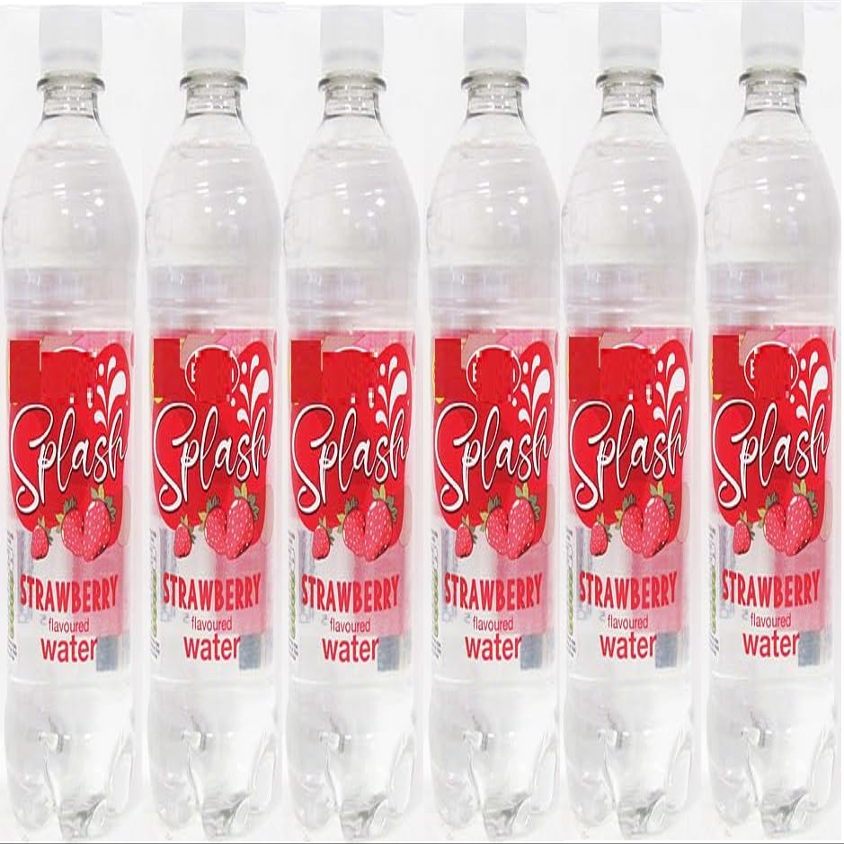 Splash Strawberry Flavoured Water, 500ml, Pack of 6