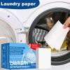 120Load Travel Laundry Detergent, Paper Soap Sheets for Washing Clothes Travel, Laundry Cleaning Sheets with Fresh Linen Scent, Natural Ingredients Concentrated Stain Removal (3box) view 2