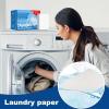 120Load Travel Laundry Detergent, Paper Soap Sheets for Washing Clothes Travel, Laundry Cleaning Sheets with Fresh Linen Scent, Natural Ingredients Concentrated Stain Removal (3box) view 3