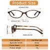 Innovess Oval Blue Light Glasses for Women Men, Leopard Oval Cat Eye Clear Lens Glasses, Lightweight PC Frame Computer Screen Glasses for Gaming, Office, Study, Fashion Eyewear view 2