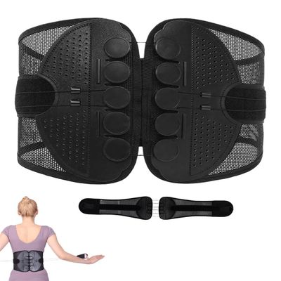 2026 New Welnax Lumbarrelief Pro,Welnax Lumbar Relief Pro,Dual Pulley Waist Support Belt,Adjustable Lumbar Support Belt,Lower Back Posture Brace for Women & Men,Comfort,Breathable 3D Mesh (Black, XL)