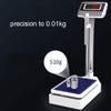 Digital Body Scale with Height Rod | High Precision Sensor for Weight and Height Measurement | 440 lbs/200 kg Capacity view 3