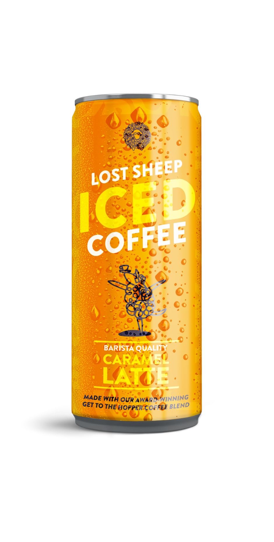 Iced Coffee Caramel Latte Cans by Lost Sheep Coffee | Caramel Coffee | Multipack of 12 x 250ml Can | Traceable Ready to Drink Speciality Iced Coffee Cans | Our Award Winning Speciality Coffee Blend