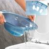Sitz Bath Portable Over The Toilet Bidet with Flusher Anti-Overflow Large Capacity Bidet Attachment for Hemorrhoids Postpartum Care Intimate Private Hygiene (Blue with Flusher) view 4