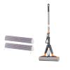 Sponge Mop 38cm Hand Free Floor Cleaner Big Size Cotton Head Fold In Half Living Room Kitchen Toilet Clean For Home Tool(33cm-2-Cotton) view 1