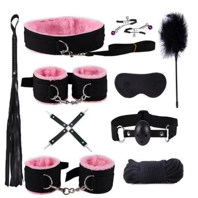 10pcs Bedding Set, Hand Wristband+Nylon Rope Combination, Special Wearing Set - D-1 Pink