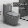 Ceramic Toilet - Modern Siphonic Flush Commode with Anti-Odor, Space-Saving Design for Bathroom Upgrade, 300mm Height view 3