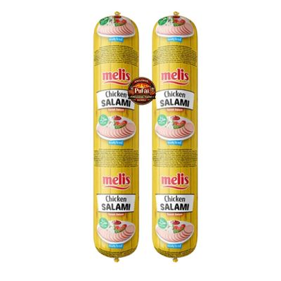 Melis Chicken Salami 900 g | Cooked Poultry Salami | Large Deli Format (2 packs)