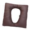 QLECXZI PU Leather Toilet Chair Padded Camping Toilet Soft Seat Pad Cover for Easy By Elderly Pregnants and Handicapped Camping Seat Cushion Chair Cover Soft , Coffee , 42x42x8cm view 3