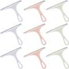 9pcs Glass Wiper Set with Nordic Blue, Green, and Pink Handles Multi-purpose Glass Squeegee for Windows, Car Windshields, Mirrors, and Shower Cleaning, Durable Construction Design for