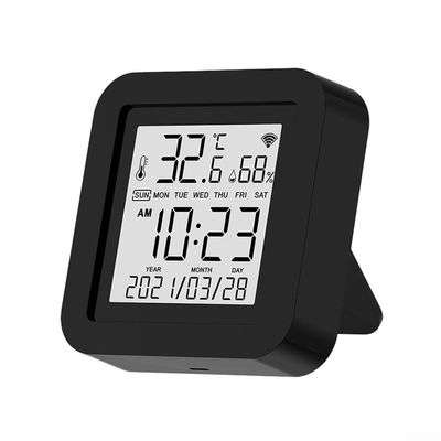 For Smart WiFi Thermometer and Hygrometer with Infrared Remote Control, High Accuracy Temperature Humidity Sensor for Alexa Google Assistant, 2.4GHz Wireless Monitor