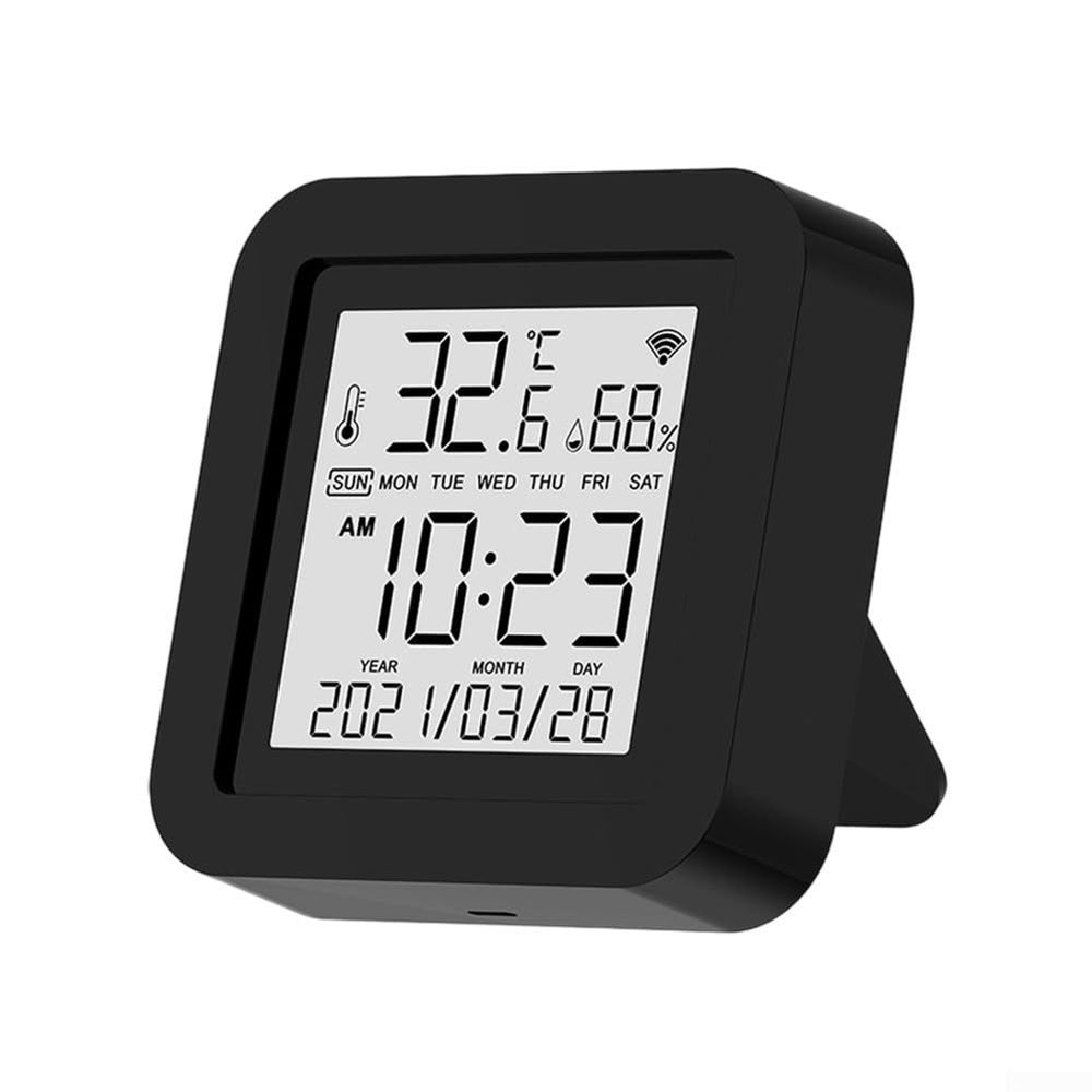 For Smart WiFi Thermometer and Hygrometer with Infrared Remote Control, High Accuracy Temperature Humidity Sensor for Alexa Google Assistant, 2.4GHz Wireless Monitor