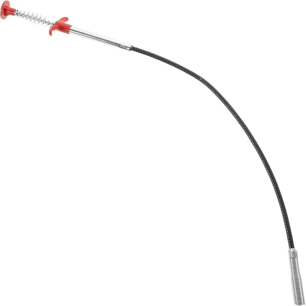 Flexible 57cm Drain Cleaning Tool for Kitchen and Bathroom Sink, Hair Clog Remover Bendable Spring Grabber, Multifunctional Shower Drain Cleaner and Hair Dredging Clog Remover - Ideal for Home