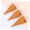 54pcs Mini Ice Cone Charms Simulation Empty Ice Cone Model for DIY Creative Phone Case Charm Hairband Decor Waffle Style with Premium Grade Material and Reliable Performance for Regular Use - view 2