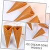 54pcs Mini Ice Cone Charms Simulation Empty Ice Cone Model for DIY Creative Phone Case Charm Hairband Decor Waffle Style with Premium Grade Material and Reliable Performance for Regular Use - view 4