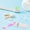 COOPHYA Double Sided Denture Cleaning Toothbrush with Travel Case and Storage Box for Convenient Oral Care on Trips view 3