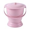 QLECXZI Versatile Spittoon Bucket with Secure Lid Offers Comfort and Privacy for Male and Female Users Home and Travel Scenarios Chamber Pot Urine Toilets Urine Bottle Container , Red , 23.7x23x19cm view 3