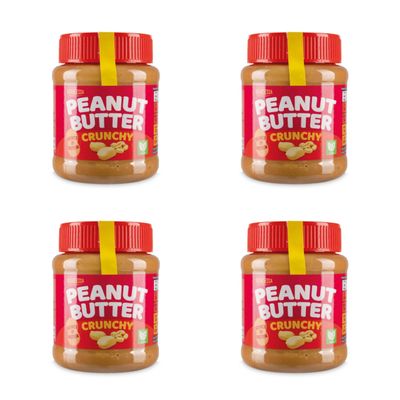 Bizzal Grandessa Crunchy Peanut Butter, Source of Protein, Pack of 4 Jars
