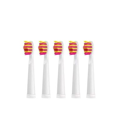 5-10Pcs Replacement Brush Heads Compatibility for Seago Fairywill Toothbrush FW SG 507 508 515 551 917 959 908(5pcs Pink)