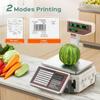 YXYLJOZ Label Printing Scales Digital Barcode Commercial Scales Electronics Computing Scale with Double-Sided Pole Display,for Supermarket/Retail Store/Warehouse view 3