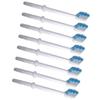 Abaodam Replacement Brush Heads White Abs Material 8pcs for Oral Irrigator Clean Shadow Zone Between Teeth Compatible with Most Oral Irrigators view 1