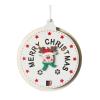 CAZSTYK Christmas Tree Decorations Farmhouse Advent Calendar Santa and Reindeer Ornaments 24 Day Countdown Advent view 1