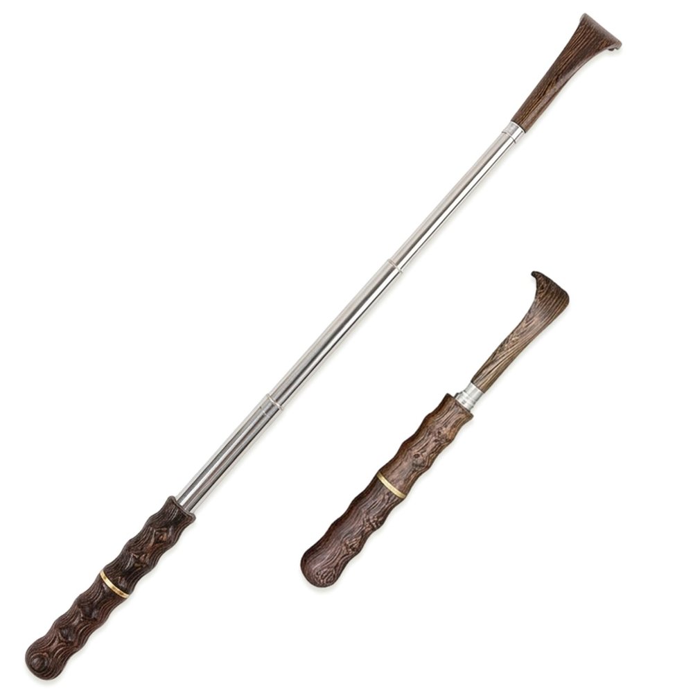 Wooden Back Scratcher, Telescopic Back Scratchers, Portable Tool for Back and Body, Retractable Design for Compact Storage and Travel Use