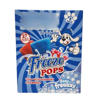 Ready to Freeze Ice Pops 8 Pack Mixed Flavour Cola Strawberry Blue Raspberry Frozen Treats Kids Summer Ice Lollies Snack (2)