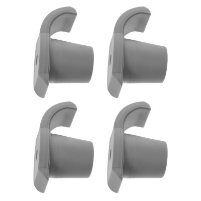 Baluue 4pcs Slip Cane Pads for Walkers Walking Ski Slides Replacement Essential Walker Skis Glides for Outdoor Use Easy-Install Feet Care Pads for Seniors