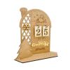Christmas Wood Advent Calendar Led Lighted Village House SantaClaus Countdown Ornament with Drawers Box Decorations Gift Woodens House Advent Christmas Tree Decoration Home Decor Party Decoration Kits view 1