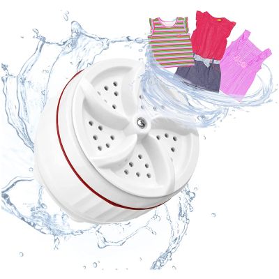 CAZSTYK Portable Washing Machine USB Charging Turbo Washer Fit for Laundry Bucket Basin Bathroom Sink Washer