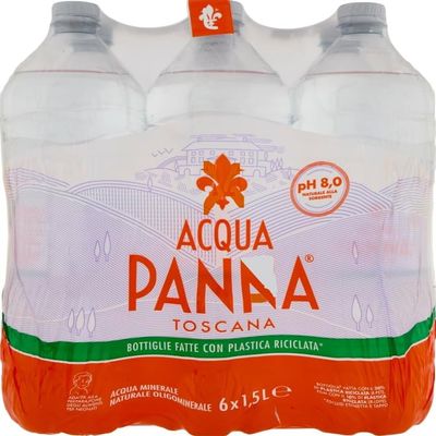 Acqua Panaa Toscena Bottled Natural Mineral Water 1.5Litre x 6 Bottles