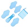 ASAKKURA 6pcs Washable Reusable Sanitary Pads for Women, Leakproof Pul Cloth and Polar Fleece Material with Waterproof Protection, for Maternity and Menstrual Use view 1