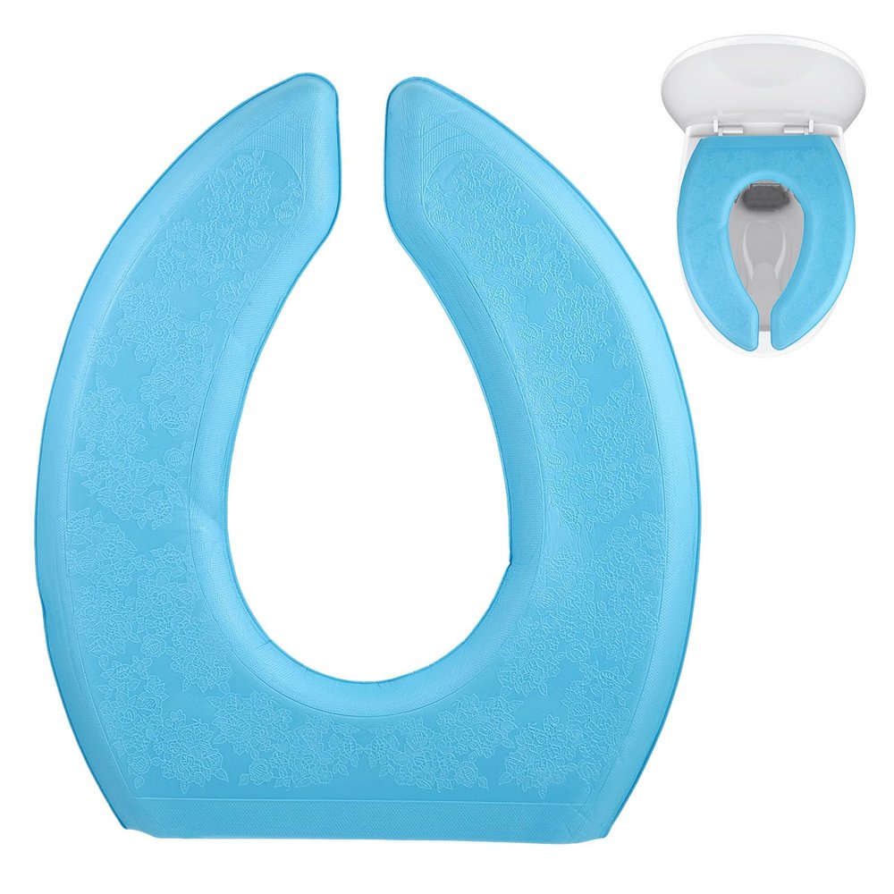 COOPHYA Seat Breathable Eva with Thickened Waterproof Toilet Cushion Pad and Wear-Resistant Self-Adhesive Design U-Shape Cover for Bathroom and Household