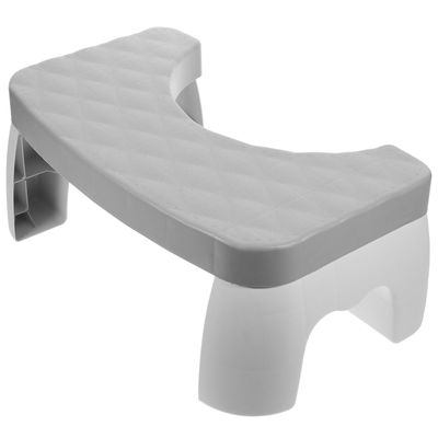 IDEANATEGRATE Plastic Step Stool for Adults and Teens with Stable Legs and Anti-Slip Surface, Bathroom Toilet Assistance Step to Posture and Safety