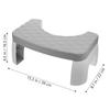 IDEANATEGRATE Plastic Step Stool for Adults and Teens with Stable Legs and Anti-Slip Surface, Bathroom Toilet Assistance Step to Posture and Safety view 2