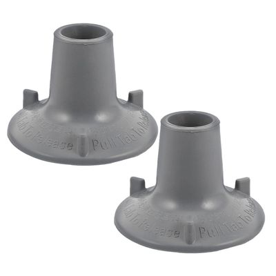 KICHOUSE 2pcs Rubber Suction Pads for Shower Chair and Commode Chair Legs Replacement Feet Caps with Strong Suction Power and Easy Identification for Homes and Hospitals