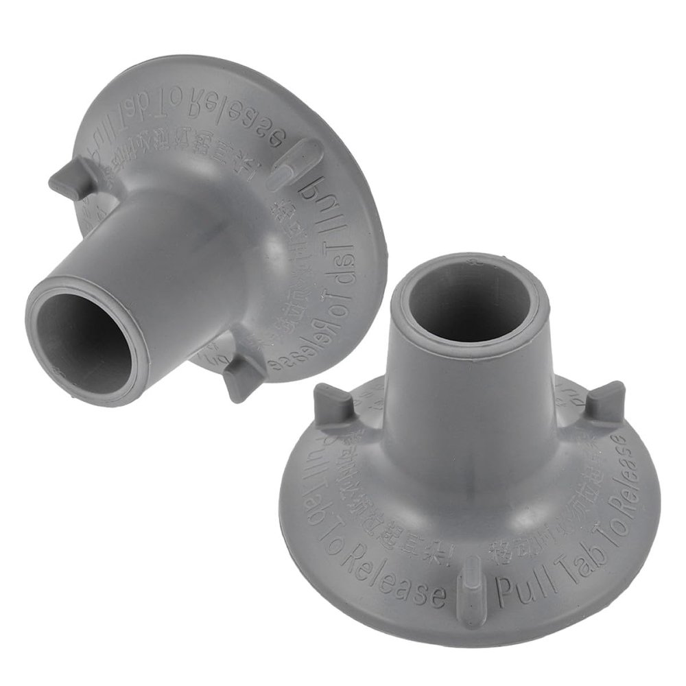 GRADENEVE 2pcs Rubber Replacement Suction Cups Feet Pads for Shower Chair and Commode Chair, Non-slip Sturdy Rubber Material with Large Suction Cups, for Hospitals and Nursing Homes