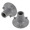 GRADENEVE 2pcs Rubber Replacement Suction Cups Feet Pads for Shower Chair and Commode Chair, Non-slip Sturdy Rubber Material with Large Suction Cups, for Hospitals and Nursing Homes view 1
