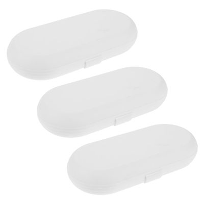 IWOWHERO 3pcs Portable Water Flosser Box Plastic Case Compact Storage Organizer for Outdoor Travel Use Protective Case for Oral Irrigator