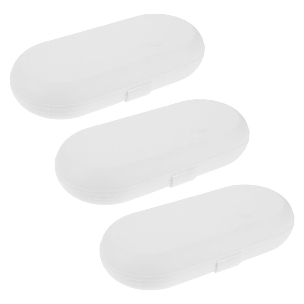 IWOWHERO 3pcs Portable Water Flosser Box Plastic Case Compact Storage Organizer for Outdoor Travel Use Protective Case for Oral Irrigator