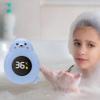 Haofy Baby Bath Thermometer Cartoon Seal Design IP67 LED Digital Floating Thermometer 0-99C 1C Accuracy Auto On Off with Visual Alarm for Infant Toddler Bathtub Swimming Pool Spa (Blue) view 4