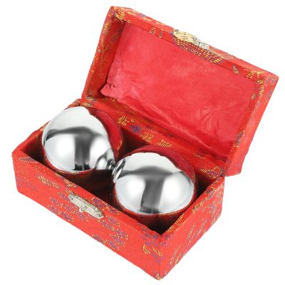 BETOOKY Metal Handball Massage Balls for Stress Relief and Physical Therapy Sessions, Portable Round Hand Exercise Balls Made of Premium Metal Material