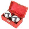 BETOOKY Metal Handball Massage Balls for Stress Relief and Physical Therapy Sessions, Portable Round Hand Exercise Balls Made of Premium Metal Material view 1