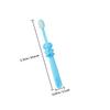 FreshCart Basics 3pcs Toothbrush Set Cartoon Elephant Shape Soft Bristle Manual Toothbrushes for Aged 2-8, Protects Teeth and Provides Deep Cleaning for Oral Care view 2