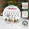 Bwuikim Handcrafted Wooden Advent Calendar Countdowns Timer Festival Home Decors for Kids Adults Holiday Fun Christmas Decors Wooden Countdowns Disk view 4