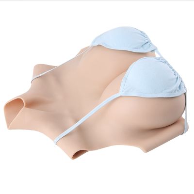 Realistic Silicone Breastplate, High Elastic Artificial Breast Forms Enhancer for Crossdressers Transgender Drag Queen Cosplay