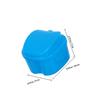 BETOOKY Denture Case 2Pcs Portable Non-Toxic Storage for Photo Taking and Travel White Light Blue view 2