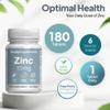 Zinc 15mg Tablets | Contributes to Normal Fertility, Hair, and Immune System Function | Potent One-a-Day Formula | 180 Tablets = 6 Months' Supply | Manufactured in The UK to GMP Standards view 3